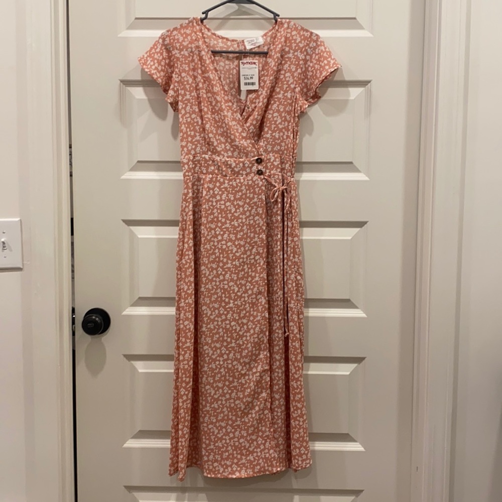 Pink and White Floral dress
